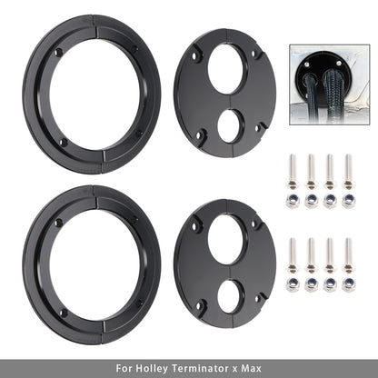 2 Pack Firewall Pass Through Eliminates Firewall Grommet Holley Terminator x Max