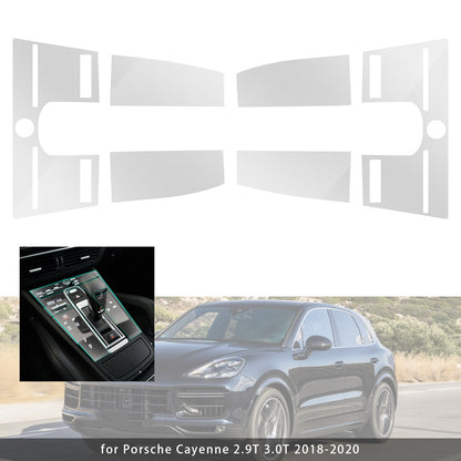 2018-2020 Porsche Cayenne 2.9T 3.0T 2PCS Navigation TPU Screen Protector Film