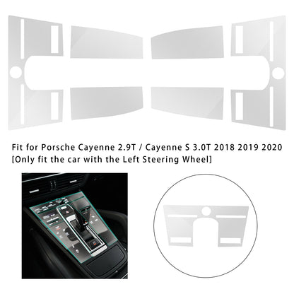 2018-2020 Porsche Cayenne 2.9T 3.0T 2PCS Navigation TPU Screen Protector Film