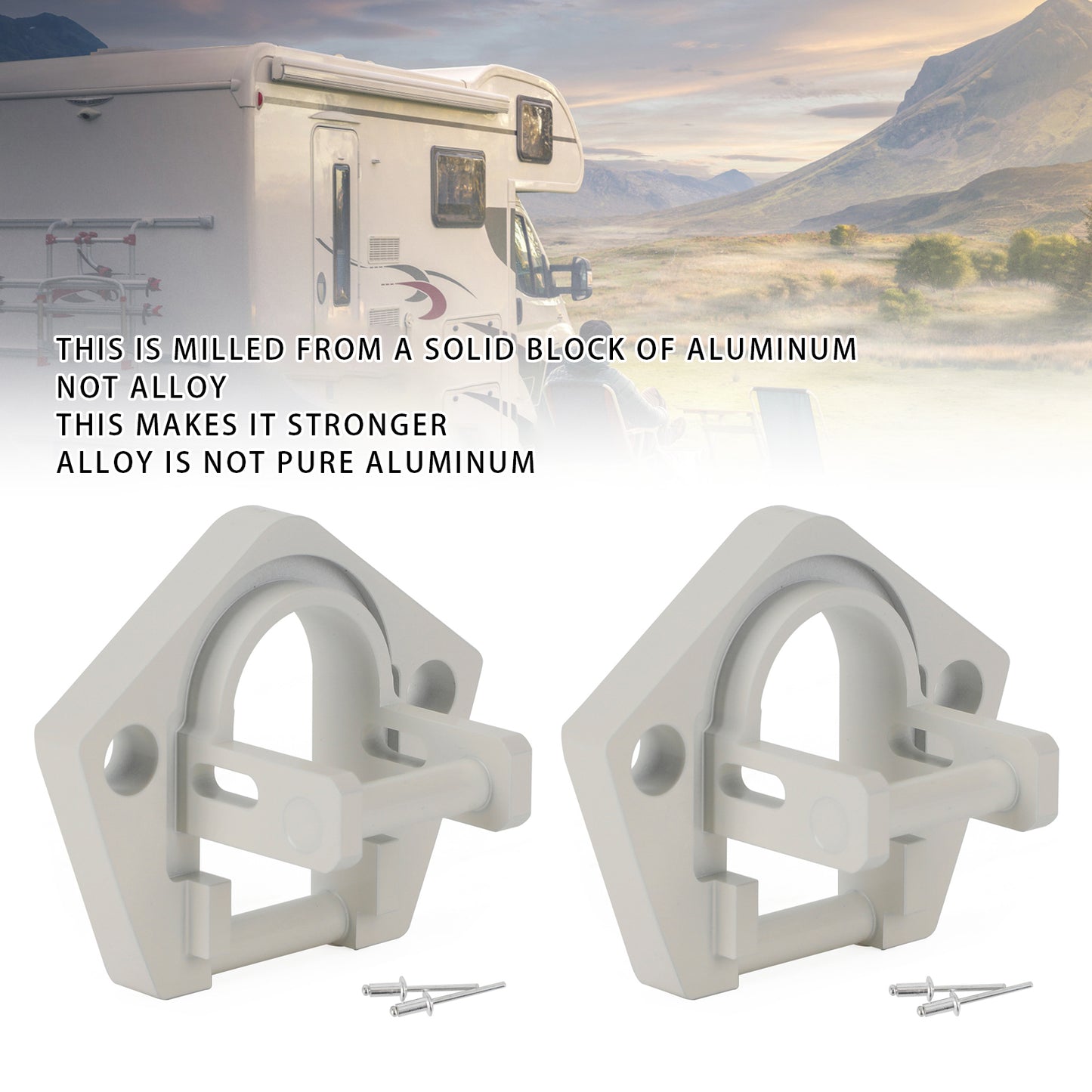 2PCS RV Awning Sunchaser II Replacement Part Bottom Foot