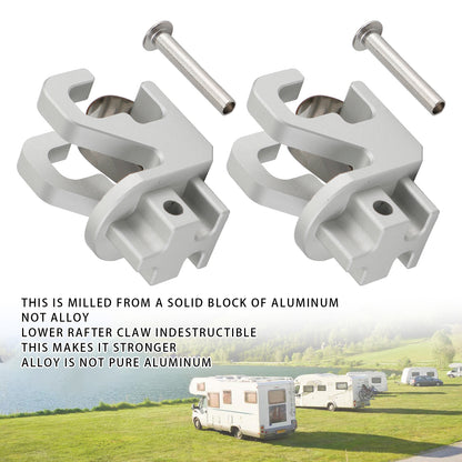 2PCS Alminum RV Rafter Claw Satin Hardware Dometic SUNCHASER II Awning