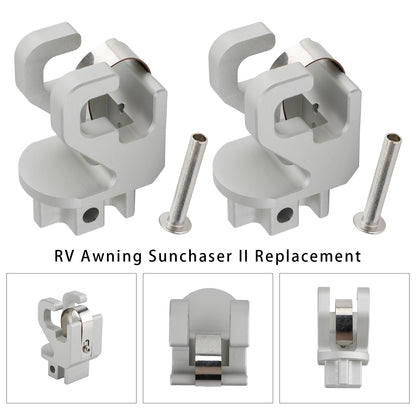 2PCS Alminum RV Rafter Claw Satin Hardware Dometic SUNCHASER II Awning