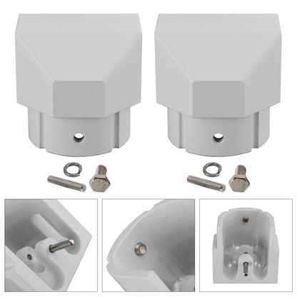 2PCS Alminum Replacement Part End Plug Solid Dometic SUNCHASER II Awning