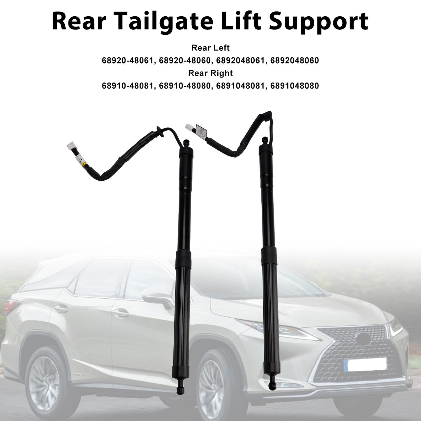 2018-2022 Lexus RX350L RX450hL 6892048061 2PCS Rear Power Hatch Lift Support