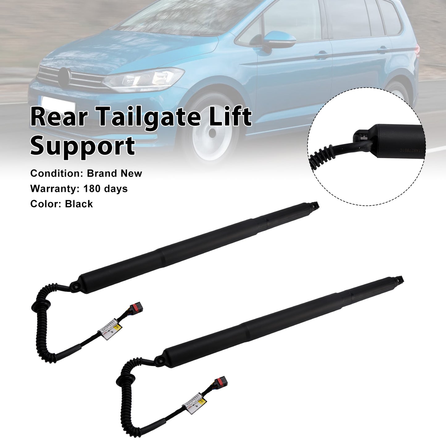 2PCS Rear Electric Tailgate Gas Strut 2015-2023 VW Touran 5T1 5TA827851A