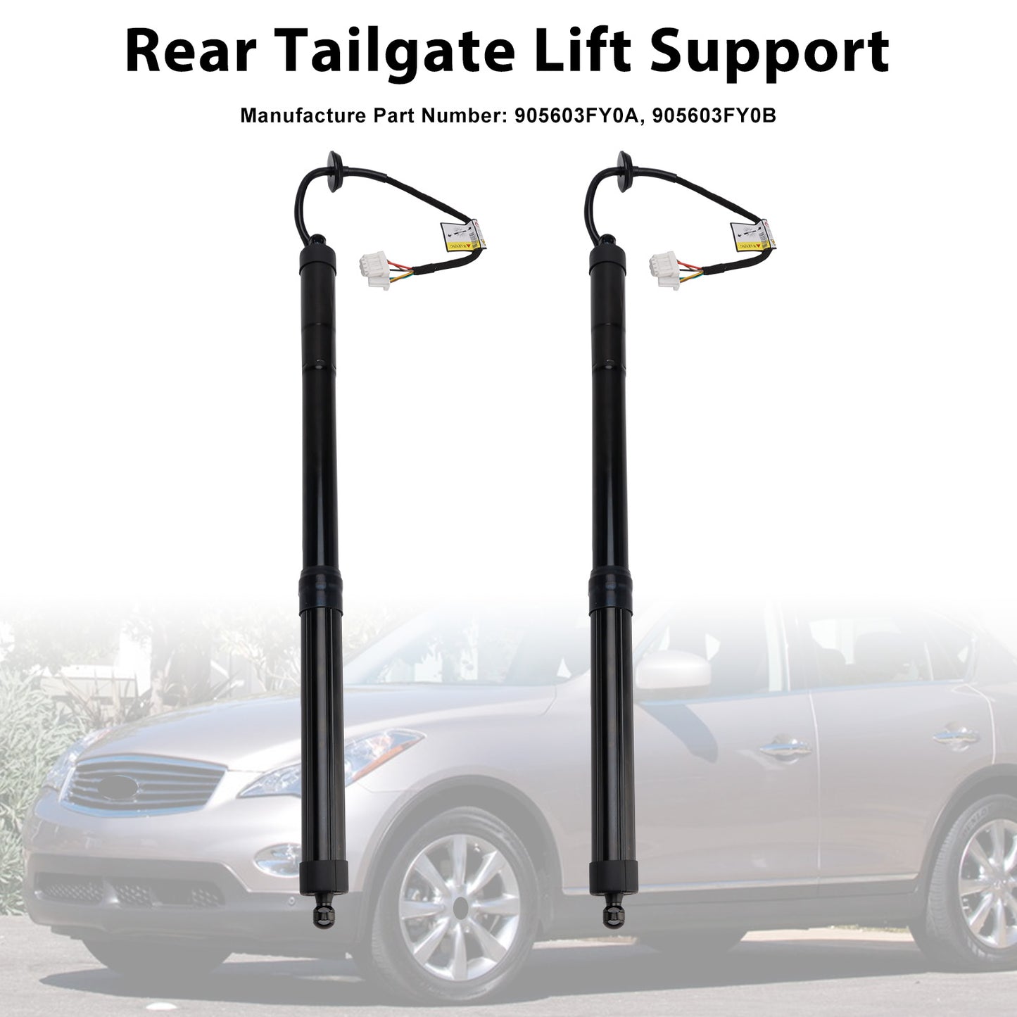 Infiniti EX35 FX35 FX50 QX70 905603FY0A 2PCS Rear Electric Tailgate Strut