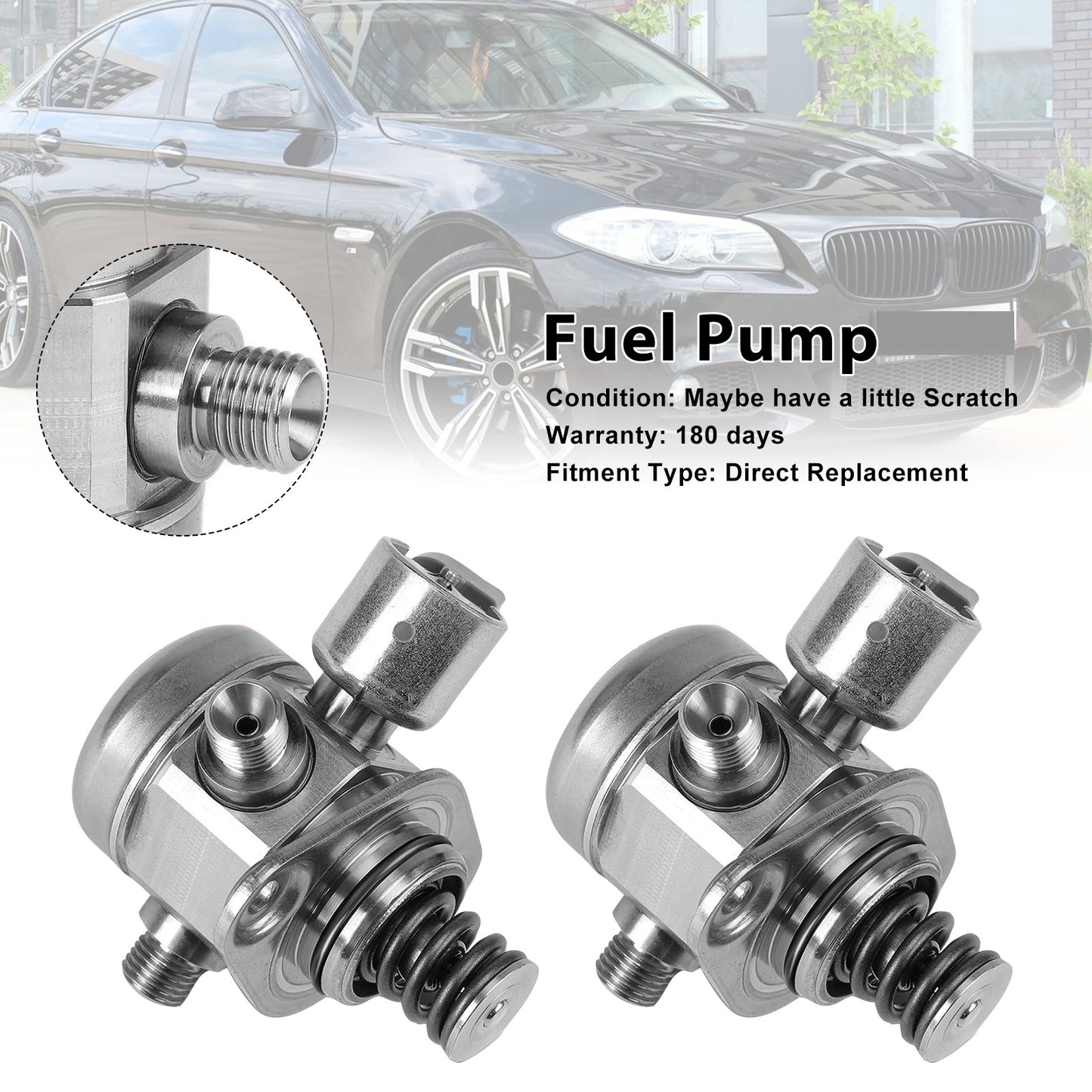 2011-2013 BMW 550i F10 13517595339 2PCS High Pressure Fuel Pump