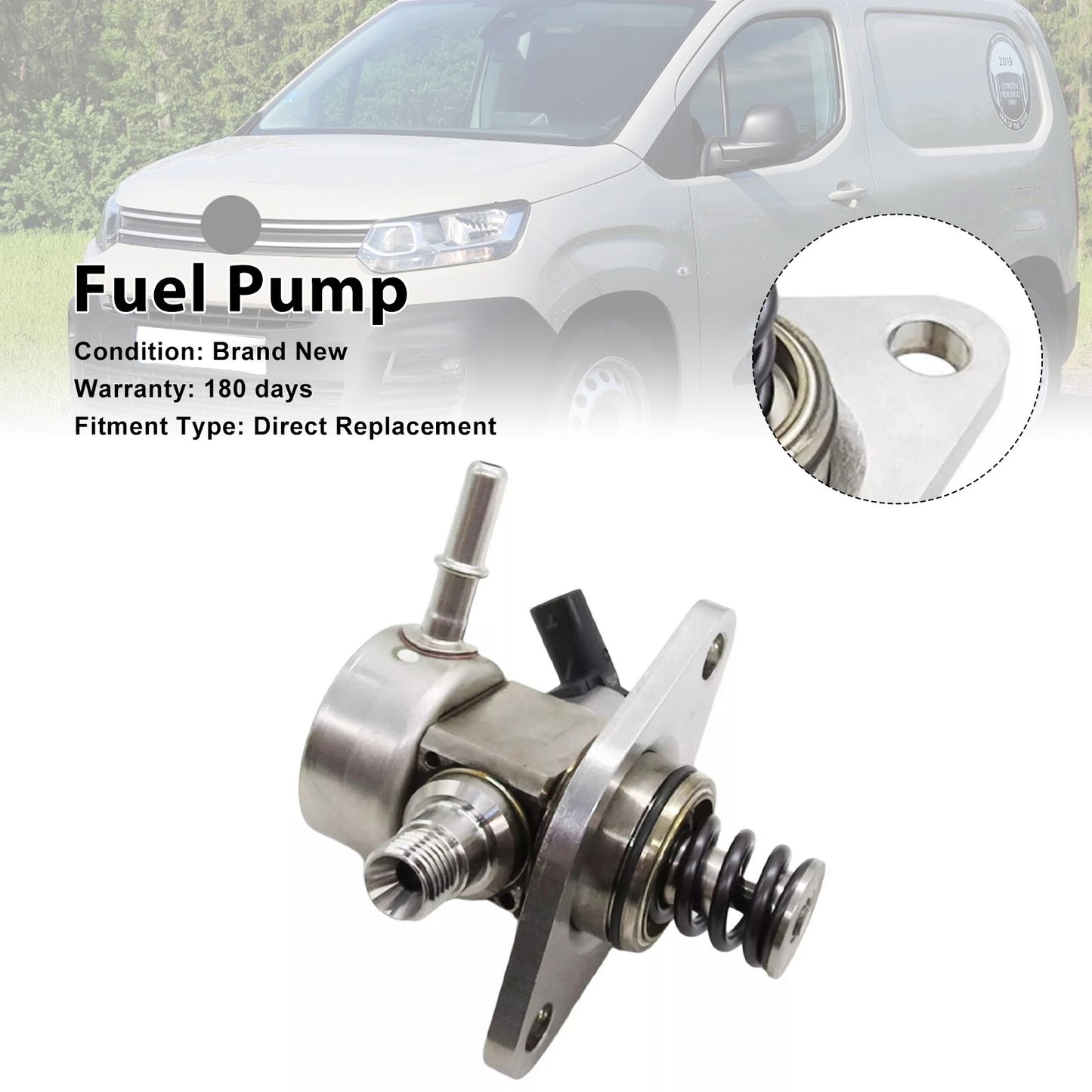 2019-on Vauxhall Combo E9807550080 High Pressure Petrol Fuel Pump