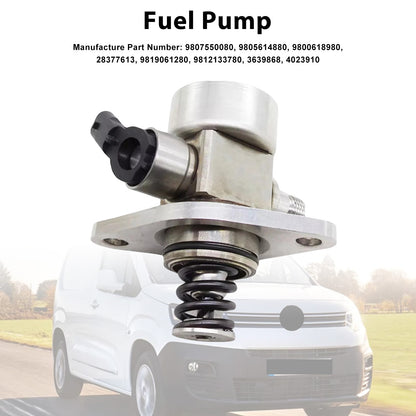 2019-on Vauxhall Combo E9807550080 High Pressure Petrol Fuel Pump