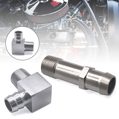 2PCS Heater Hose Fitting 3/4" Water Pump 5/8" Intake For Chevy SBC V8 Engines