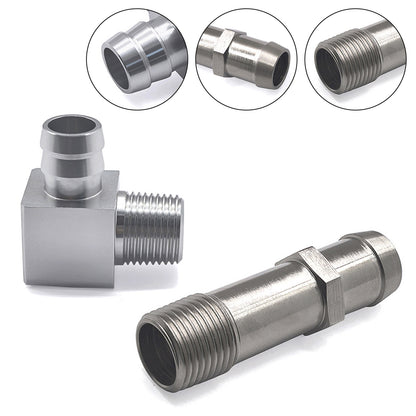 2PCS Heater Hose Fitting 3/4" Water Pump 5/8" Intake For Chevy SBC V8 Engines