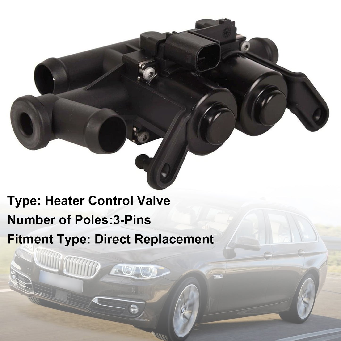 Heater Coolant Control Valve 64114271156 For BMW 5 6 7 Series F07 F10 F06 F12 F01