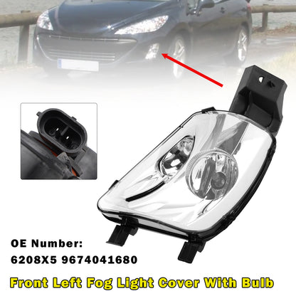 2007-2014 Peugeot 308 CC 4B Hatchback Front Left Fog Light Cover With Bulb