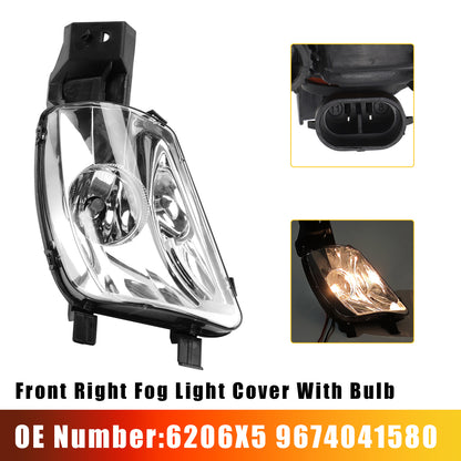2008-2011 PEUGEOT 308 SW I Estate Van 4E 6206X5 9674041580 Front Right Fog Light Cover With Bulb