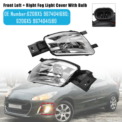 2008-2011 PEUGEOT 308 SW I Estate Van 4E 6208X5 9674041680 Front Left + Right Fog Light