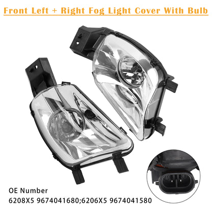 2008-2011 PEUGEOT 308 SW I Estate Van 4E 6208X5 9674041680 Front Left + Right Fog Light