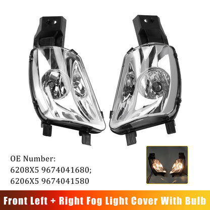 2008-2011 PEUGEOT 308 SW I Estate Van 4E 6208X5 9674041680 Front Left + Right Fog Light