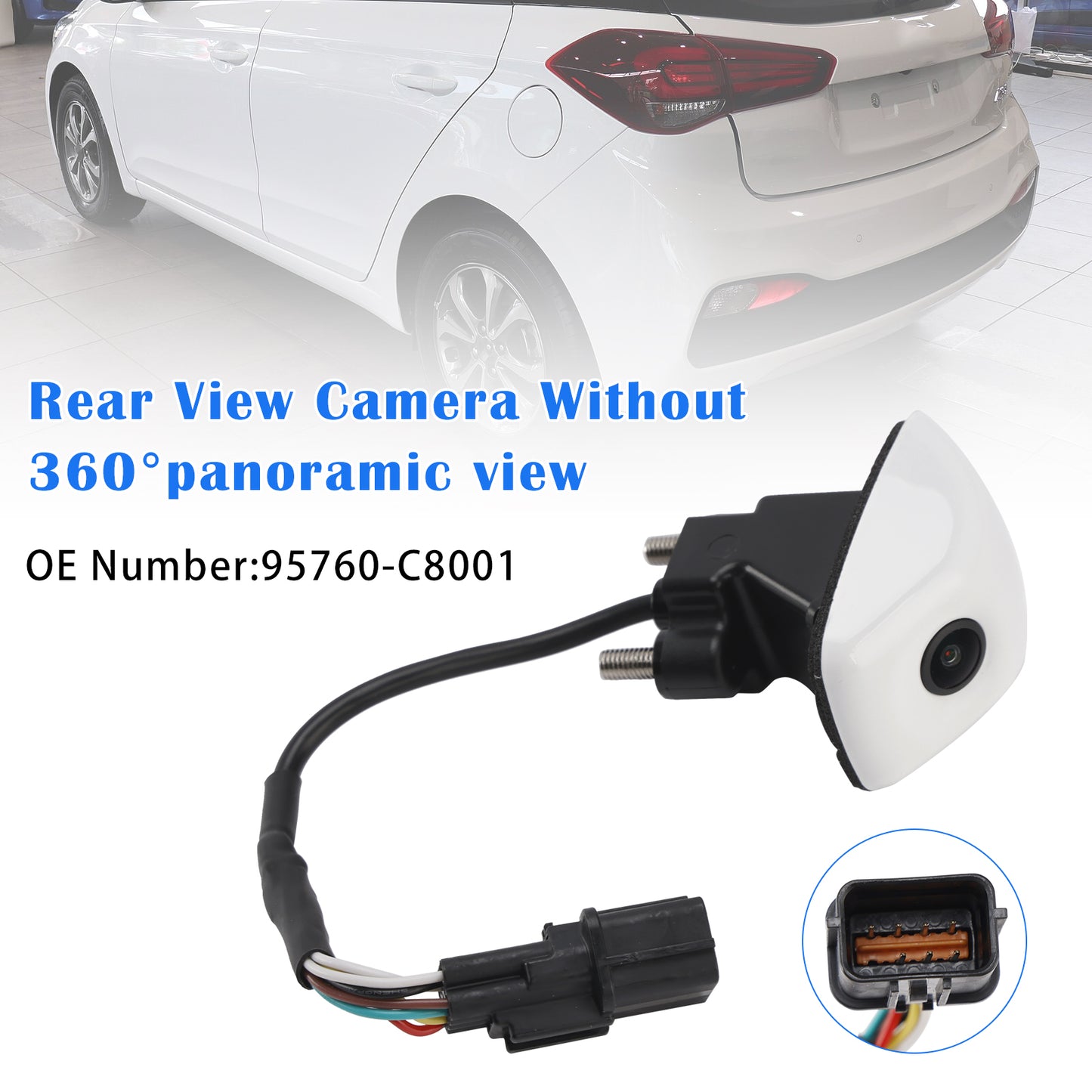 2018 Hyundai i20 95760-C8001 White Rear View Camera Without 360°