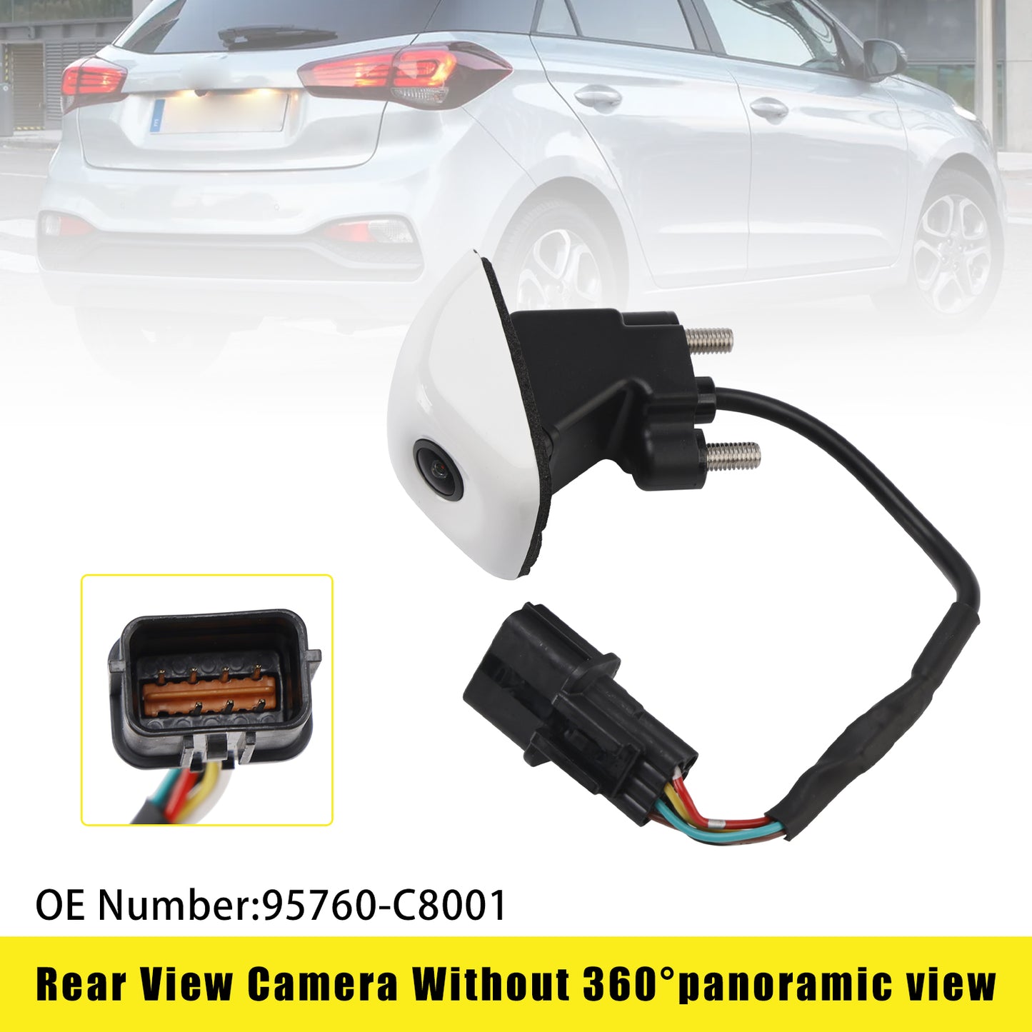 2018 Hyundai i20 95760-C8001 White Rear View Camera Without 360°