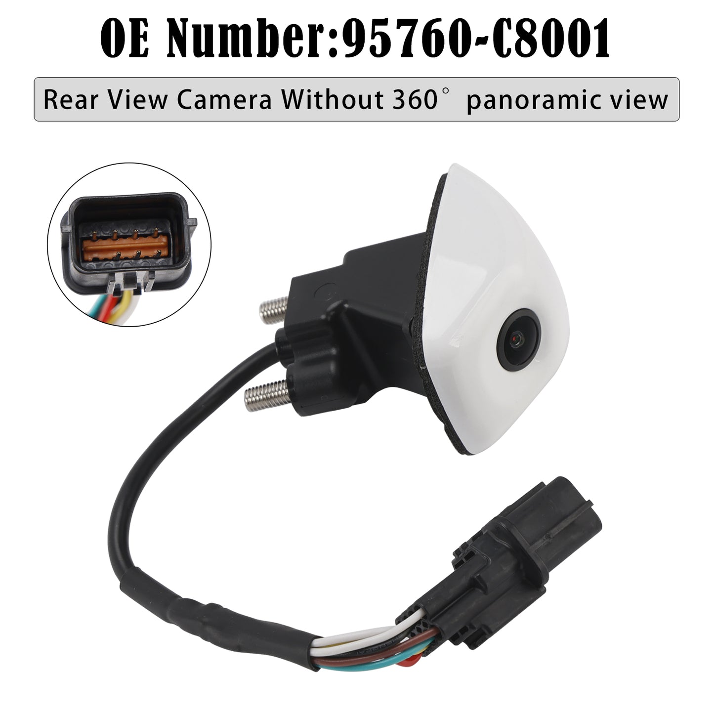 2018 Hyundai i20 95760-C8001 White Rear View Camera Without 360°