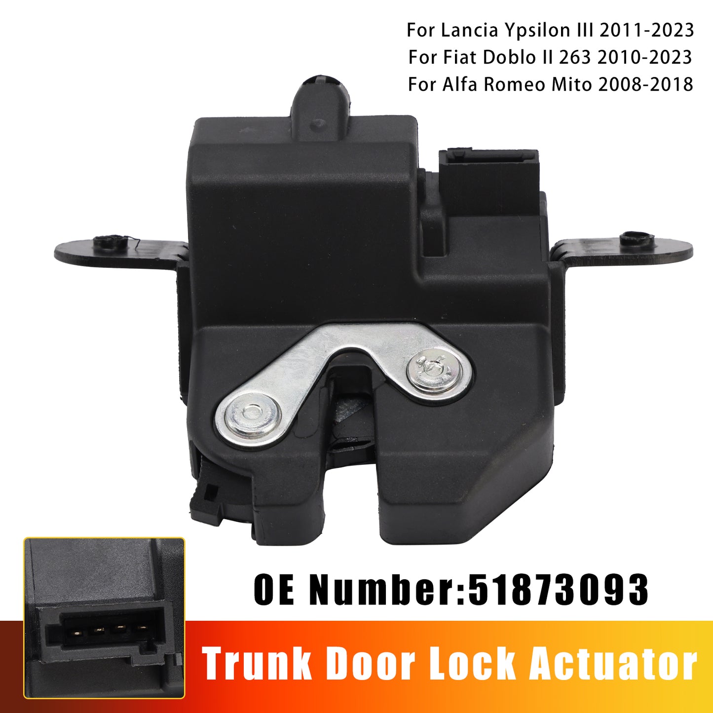 2010-2023 Fiat Doblo II 263 51873093 Trunk Door Lock Actuator