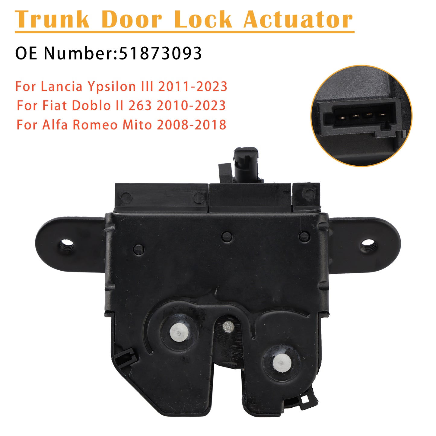 2010-2023 Fiat Doblo II 263 51873093 Trunk Door Lock Actuator