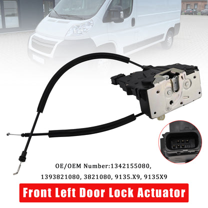 2006- Peugeot Boxer Bus 1342155080 Front Left Door Lock