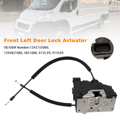 2006- Peugeot Boxer Bus 1342155080 Front Left Door Lock