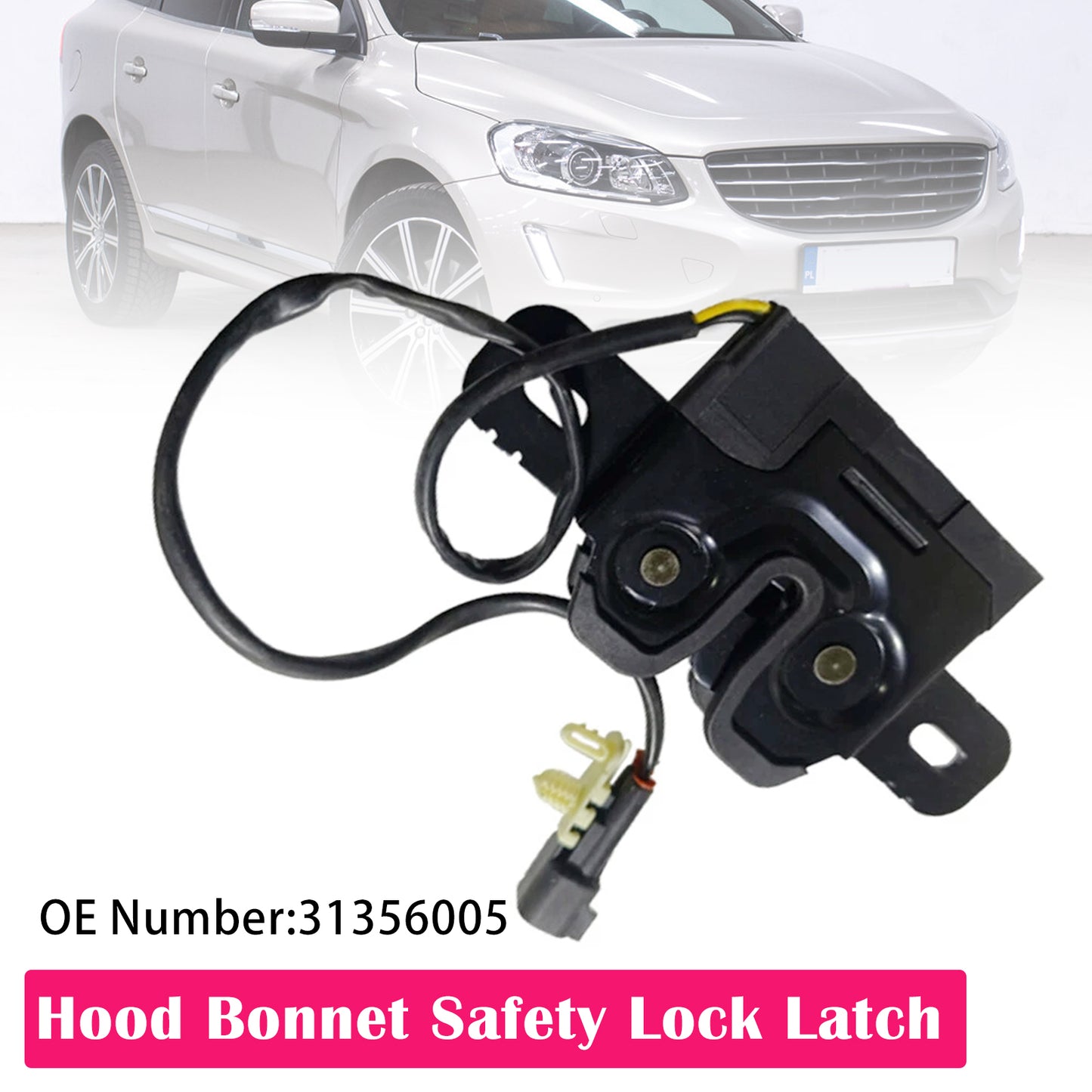 2010-2017 Volvo XC60 31356005 Hood Bonnet Safety Lock Latch