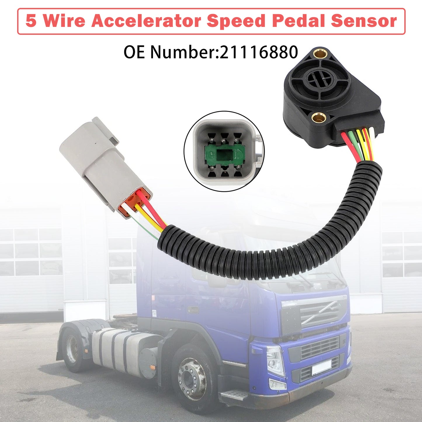 2004- Volvo Truck H/FM 13L 16L Engines 21116880 Accelerator Speed Sensor
