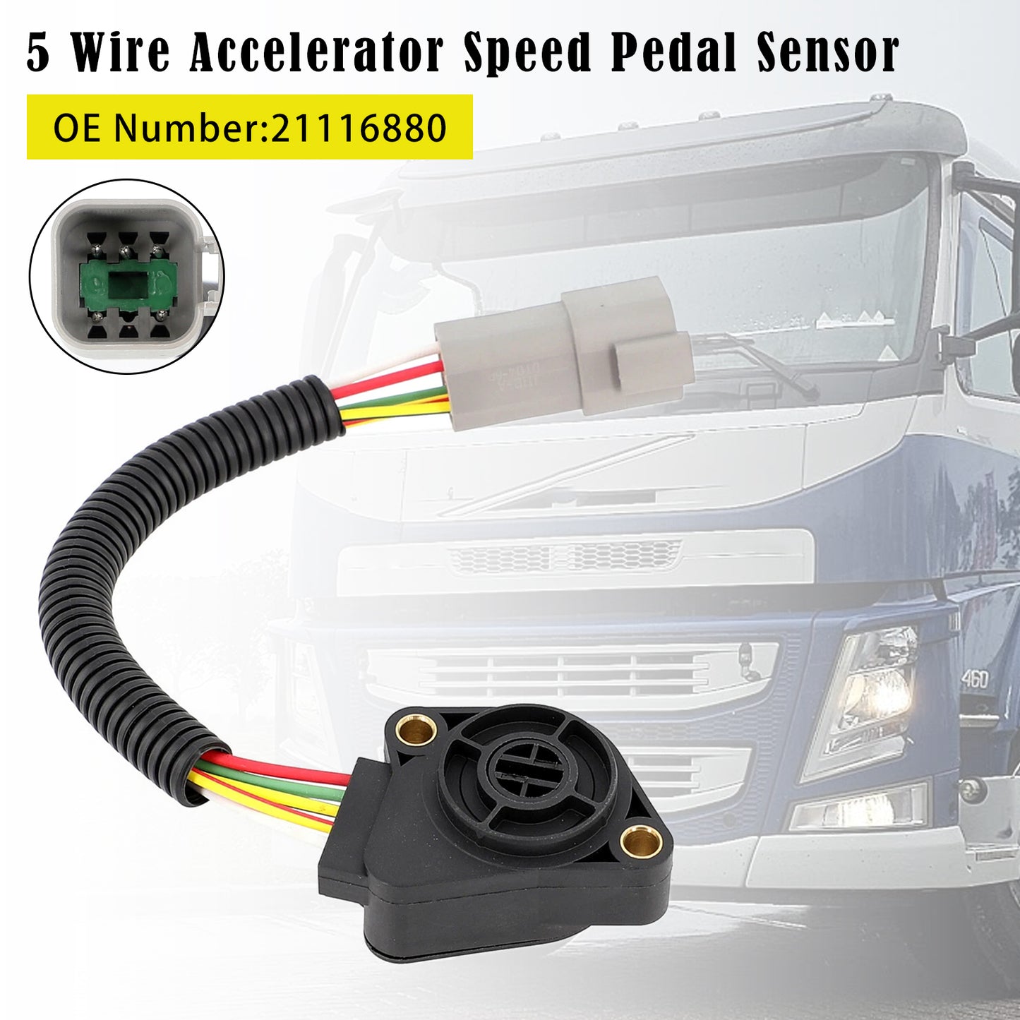 2004- Volvo Truck H/FM 13L 16L Engines 21116880 Accelerator Speed Sensor