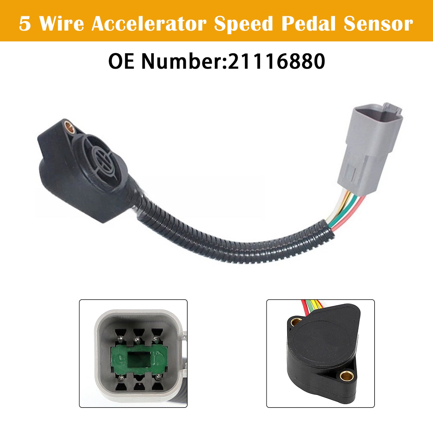 2004- Volvo Truck H/FM 13L 16L Engines 21116880 Accelerator Speed Sensor