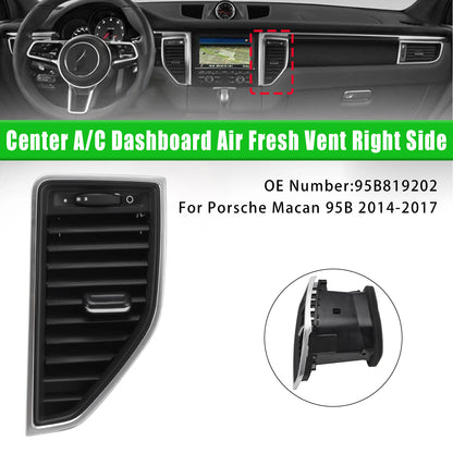 2017-2017 Porsche Macan S 95B 95B819202 Front Right Middle AC Vent Grille