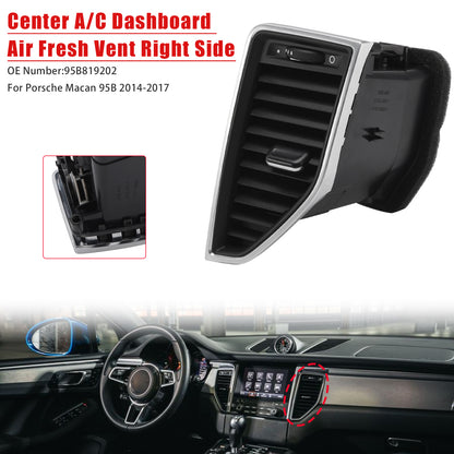 2017-2017 Porsche Macan S 95B 95B819202 Front Right Middle AC Vent Grille