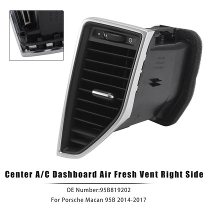 2017-2017 Porsche Macan S 95B 95B819202 Front Right Middle AC Vent Grille