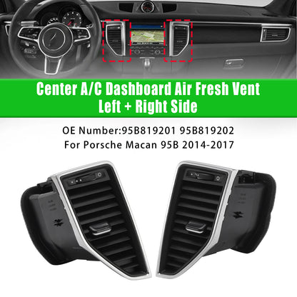 2014-2017 Porsche Macan 95B819201 Front Left+Right Middle AC Vent Grille