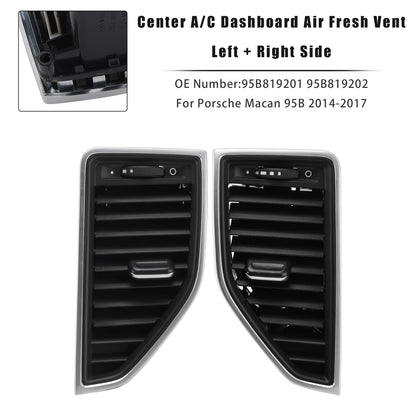 2014-2017 Porsche Macan 95B819201 Front Left+Right Middle AC Vent Grille