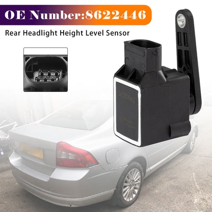 Volvo S60 S80 V70 XC90 8622446 Rear Headlight Height Level Sensor 6 Pins