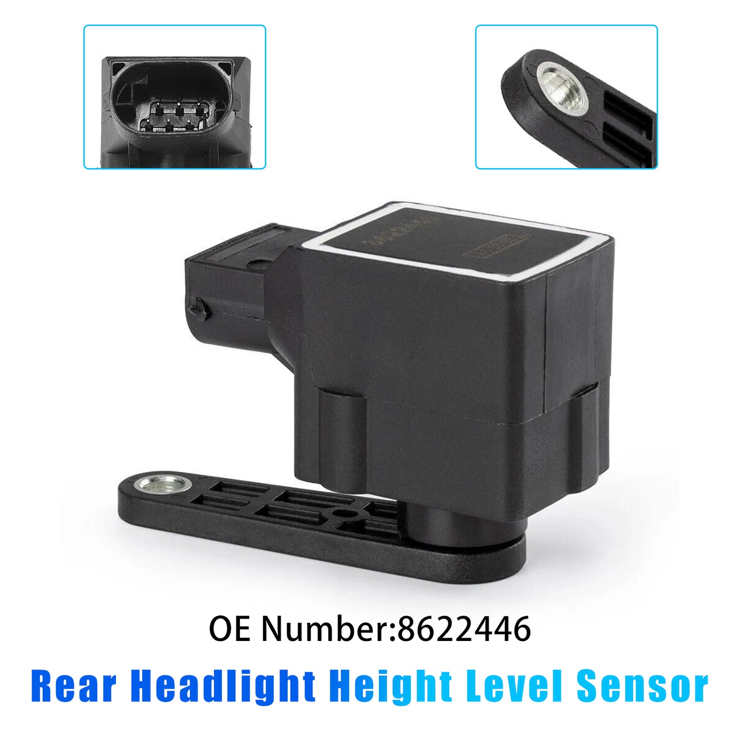Volvo S60 S80 V70 XC90 8622446 Rear Headlight Height Level Sensor 6 Pins