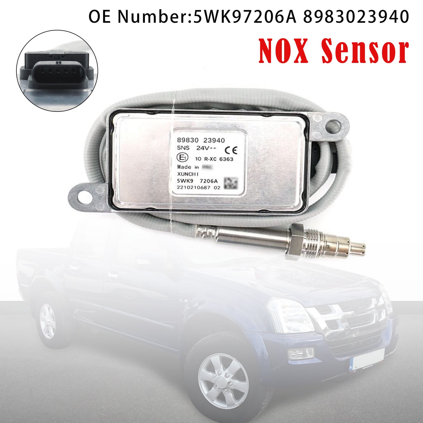 2007.01-2012.06 ISUZU D-MAX I 2.5 DiTD 4x4 5WK97206A Nitrogen Oxygen NOX Sensor
