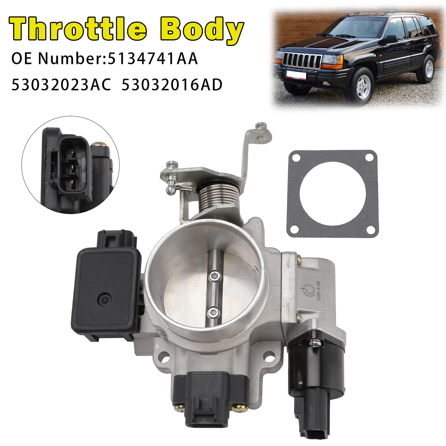 1998-2001 Jeep Wranglers TJ 5134741AA Throttle Body