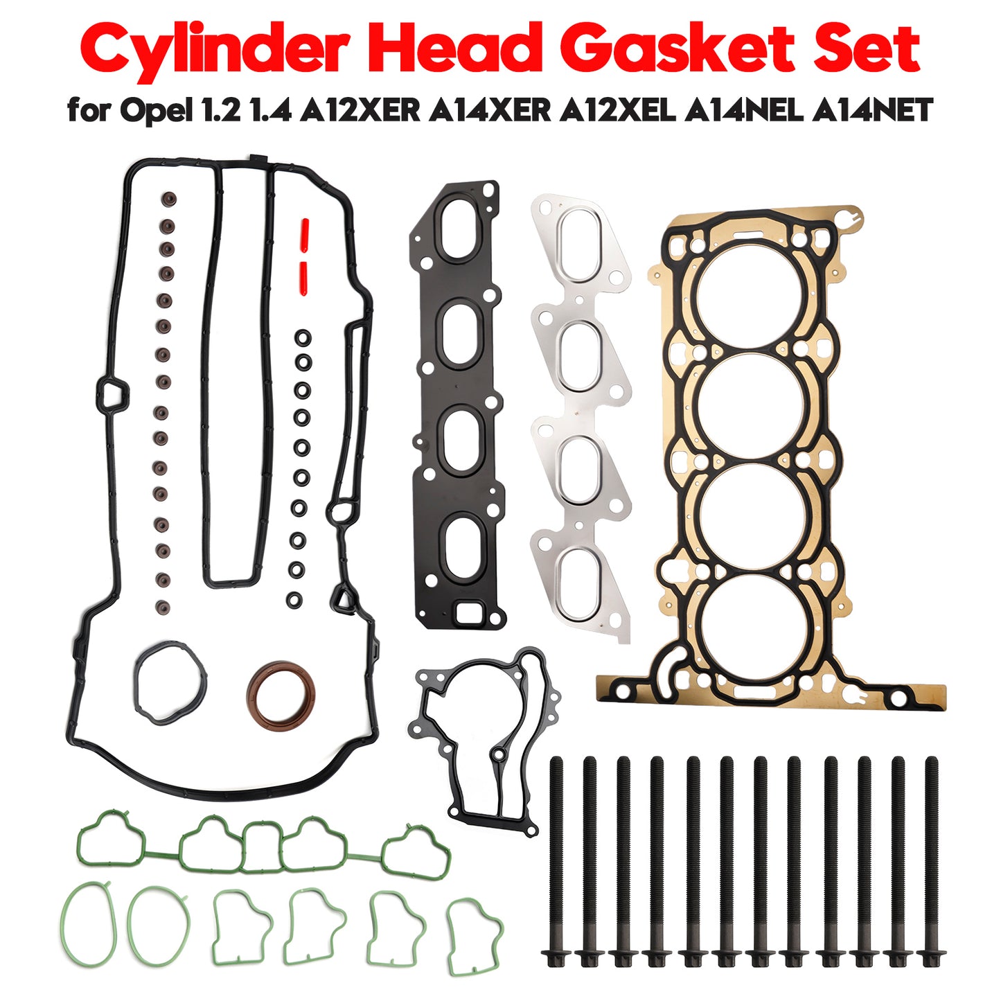 Opel 1.2 1.4 A12XER A14XER A12XEL A14NEL A14NET Cylinder Head Gasket Set