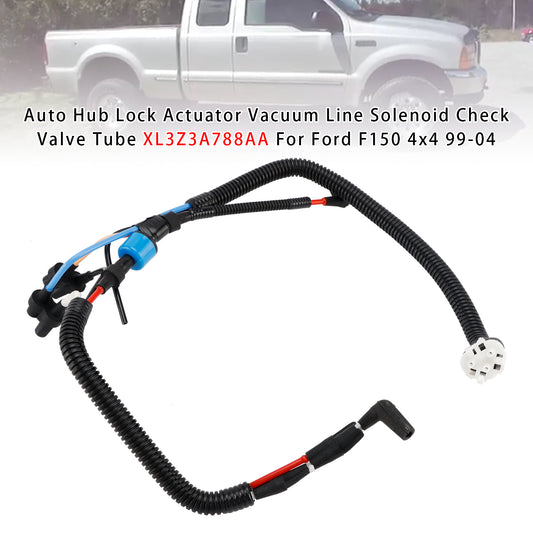 99-04 Ford F150 4x4 XL3Z3A788AA Auto Hub Lock Actuator Vacuum Line Solenoid Check Valve Tube