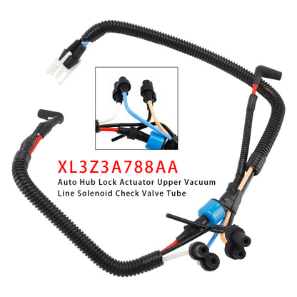 1999-2003 Ford F-150 XL3Z3A788AA Auto Hub Lock Actuator Vacuum Line Solenoid Check Valve Tube