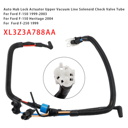1999-2003 Ford F-150 XL3Z3A788AA Auto Hub Lock Actuator Vacuum Line Solenoid Check Valve Tube