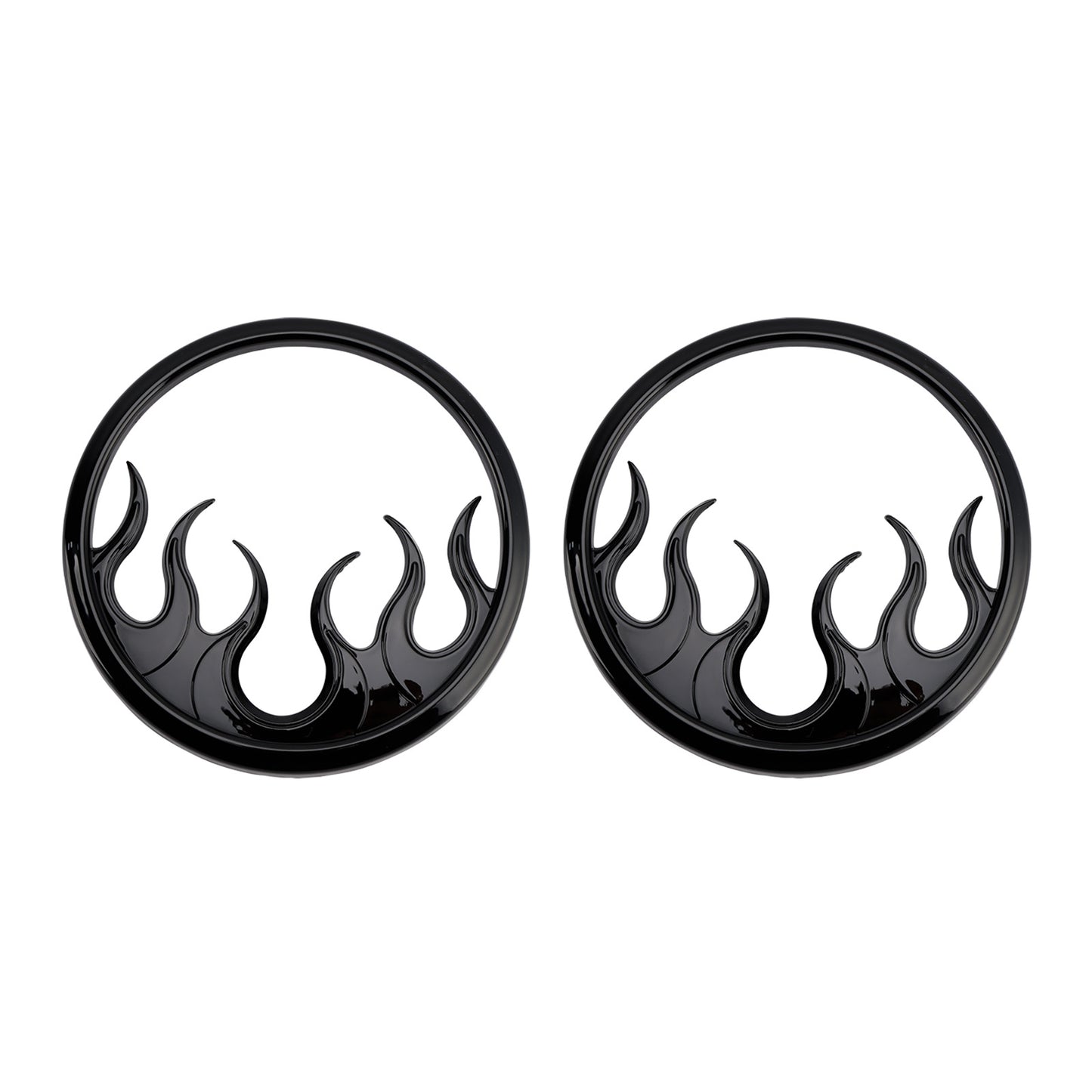 2014–2022 Harley Touring Electra Glide Ultra Classic FLHTCU Flame Speaker Grills Accent Trim Cover