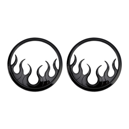 2014–2022 Harley Touring Electra Glide Ultra Classic FLHTCU Flame Speaker Grills Accent Trim Cover