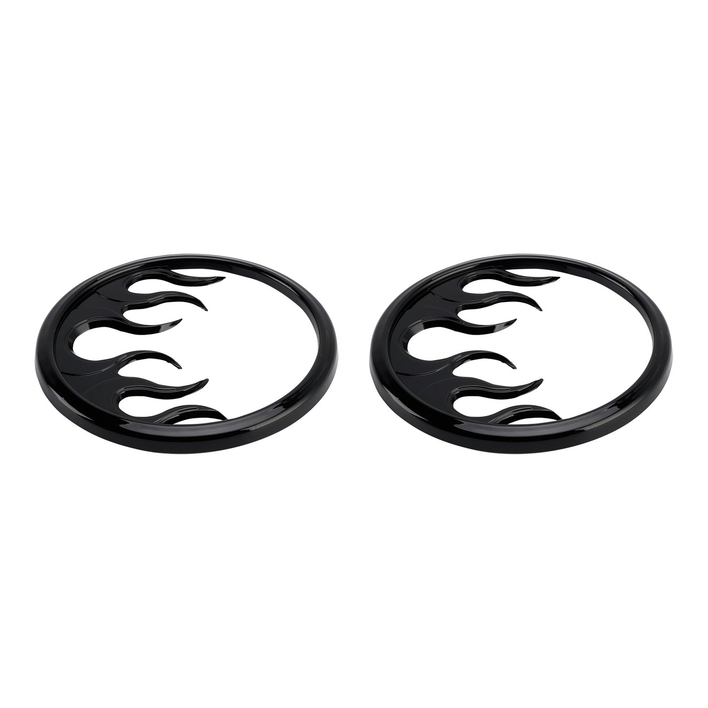 2014–2022 Harley Touring Electra Glide Ultra Classic FLHTCU Flame Speaker Grills Accent Trim Cover