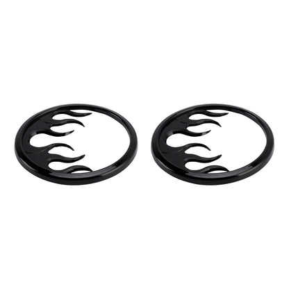 2014–2022 Harley Touring Electra Glide Ultra Classic FLHTCU Flame Speaker Grills Accent Trim Cover