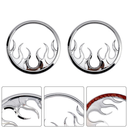 2016 Harley Touring Street Glide CVO FLHXSE Flame Speaker Grills Accent Trim Cover